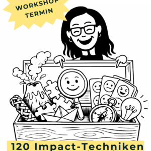 Branka Rezan präsentiert einen vollen Methoden Koffer für Lerngespräche mit 120 Impact-Techniken